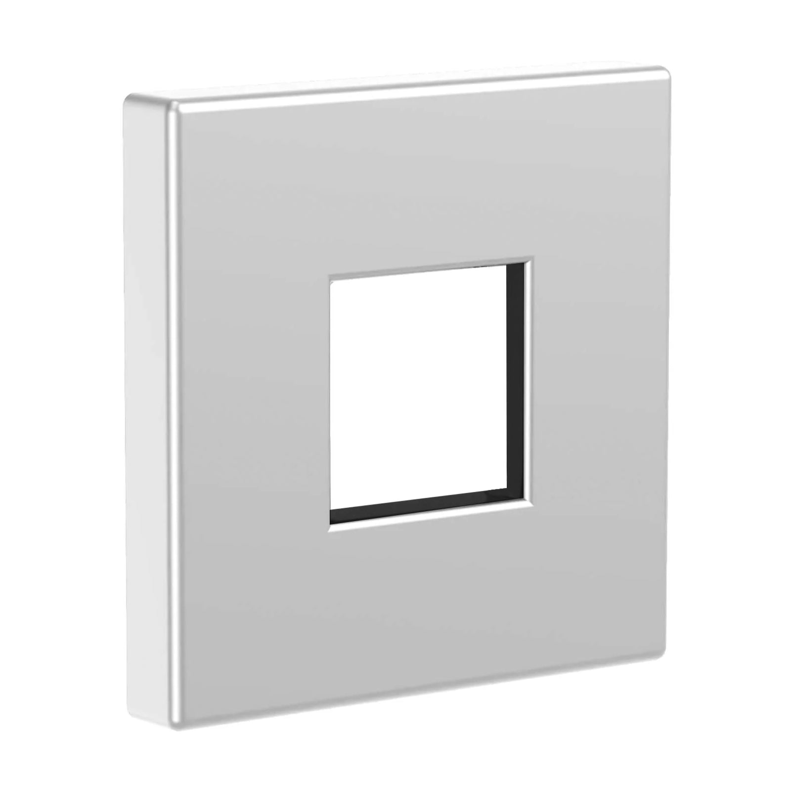 Heyalan Shower Arm Flange Plate, 1pc Modern Shower Escutcheon Cover Plate 2.5'', Universal Shower Head Arm Replacement Cover Plate, Square Escutcheon Wall Cover