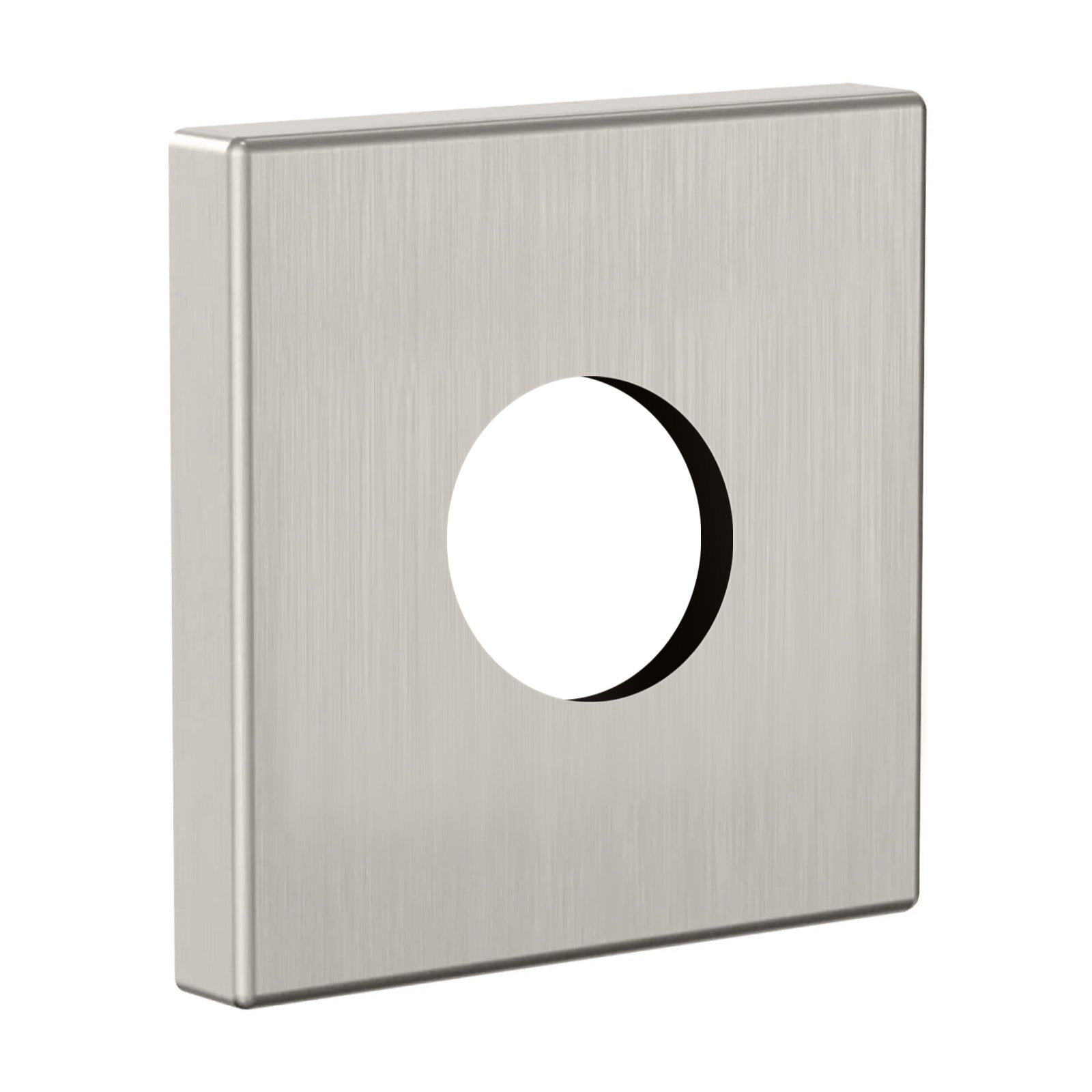Heyalan Shower Arm Flange Plate, 1pc Modern Shower Escutcheon Cover Plate 2.5'', Universal Shower Head Arm Replacement Cover Plate, Square Escutcheon Wall Cover