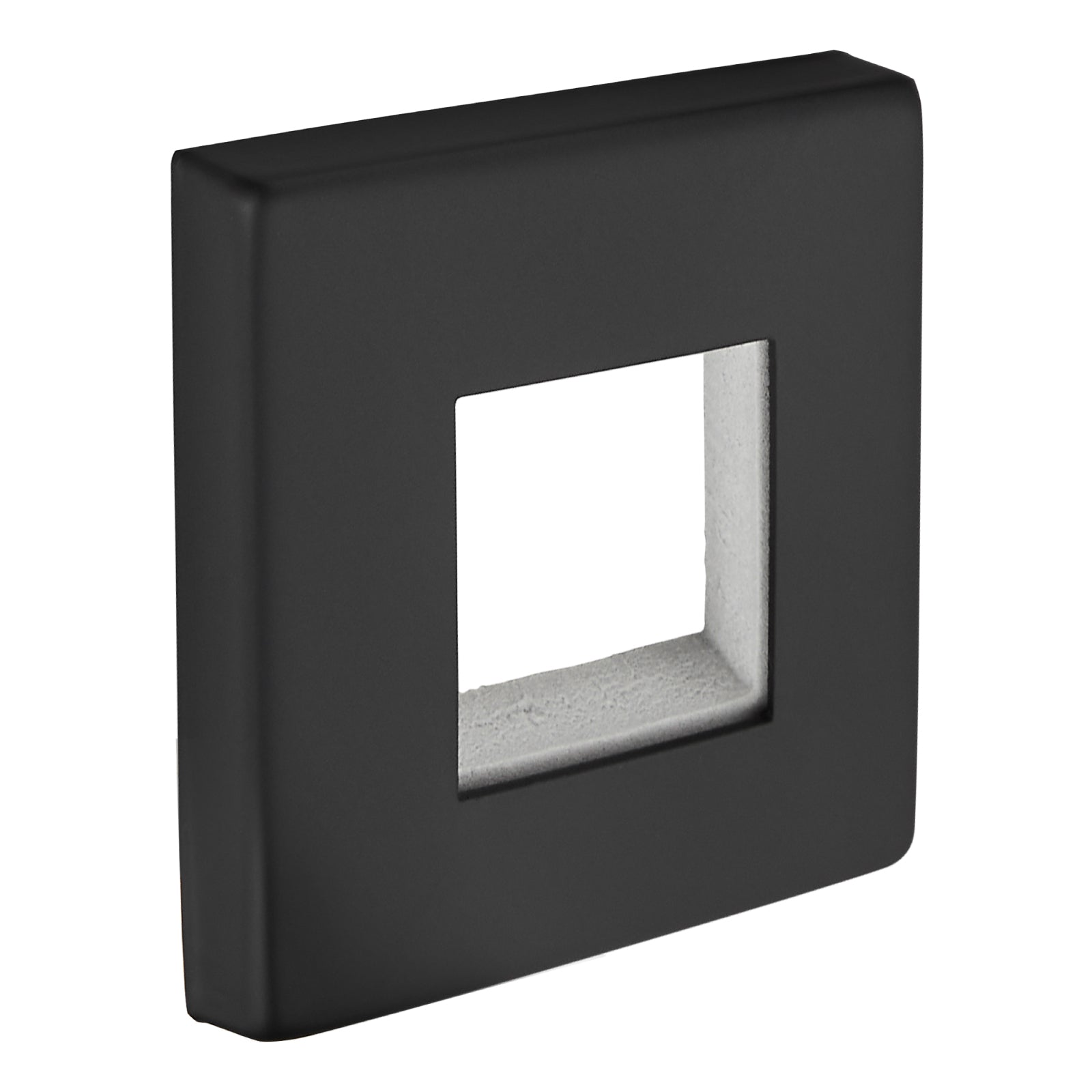 Heyalan Hand-held Shower Holder Flange Plate Modern Shower Escutcheon Cover Plate 2.5'' Shower Wand Bracket Replacement Cover Plate, Square Escutcheon Wall Cover 1pc