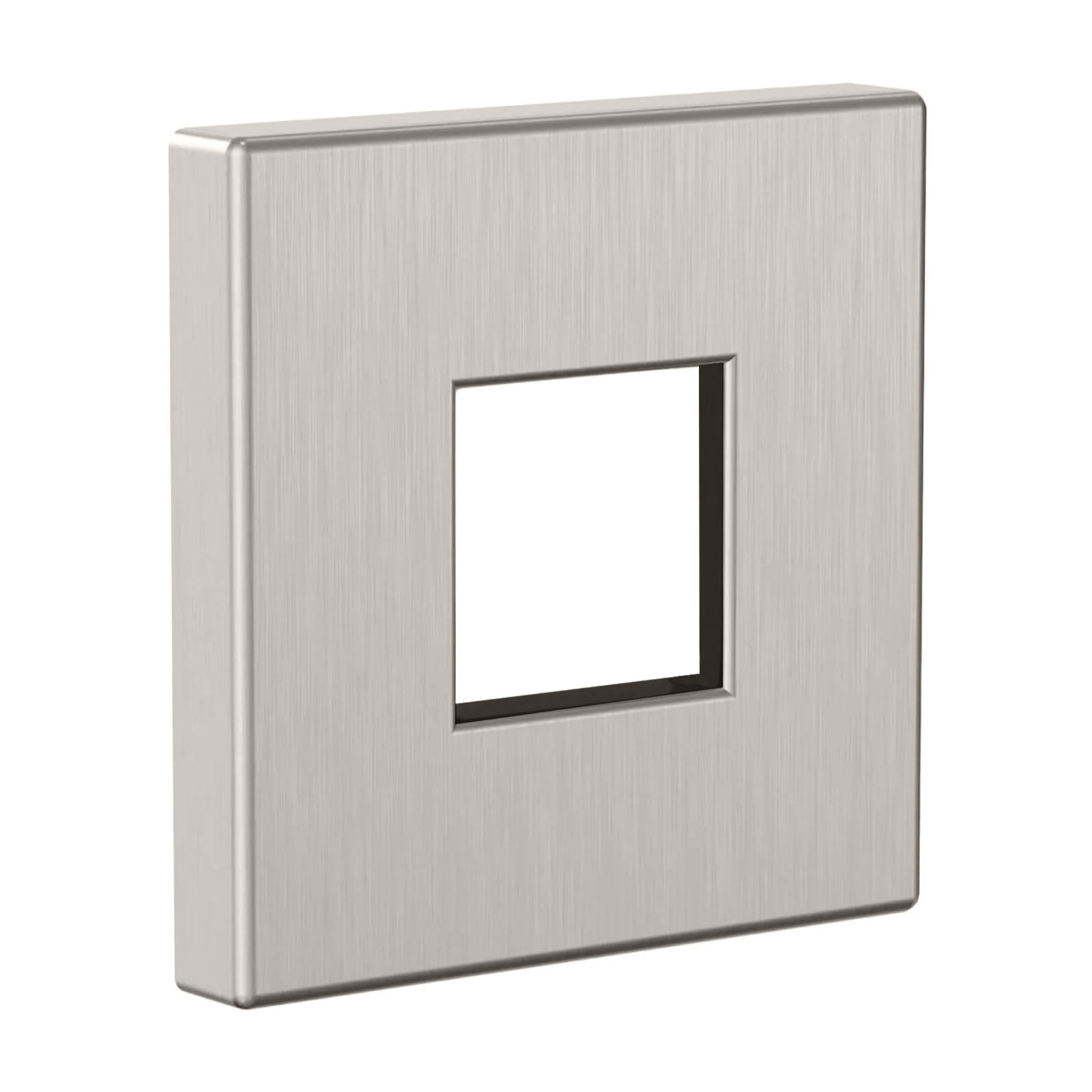Heyalan Shower Arm Flange Plate, 1pc Modern Shower Escutcheon Cover Plate 2.5'', Universal Shower Head Arm Replacement Cover Plate, Square Escutcheon Wall Cover