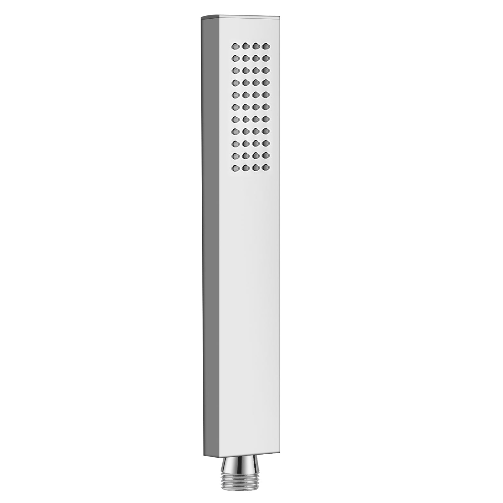 Heyalan Hand Shower Spray SUS304 Stainless Steel Handheld Shower Wand Single Function Pressure Luxury Handheld Shower Straight High Hand Shower Set High Flow Rectangle
