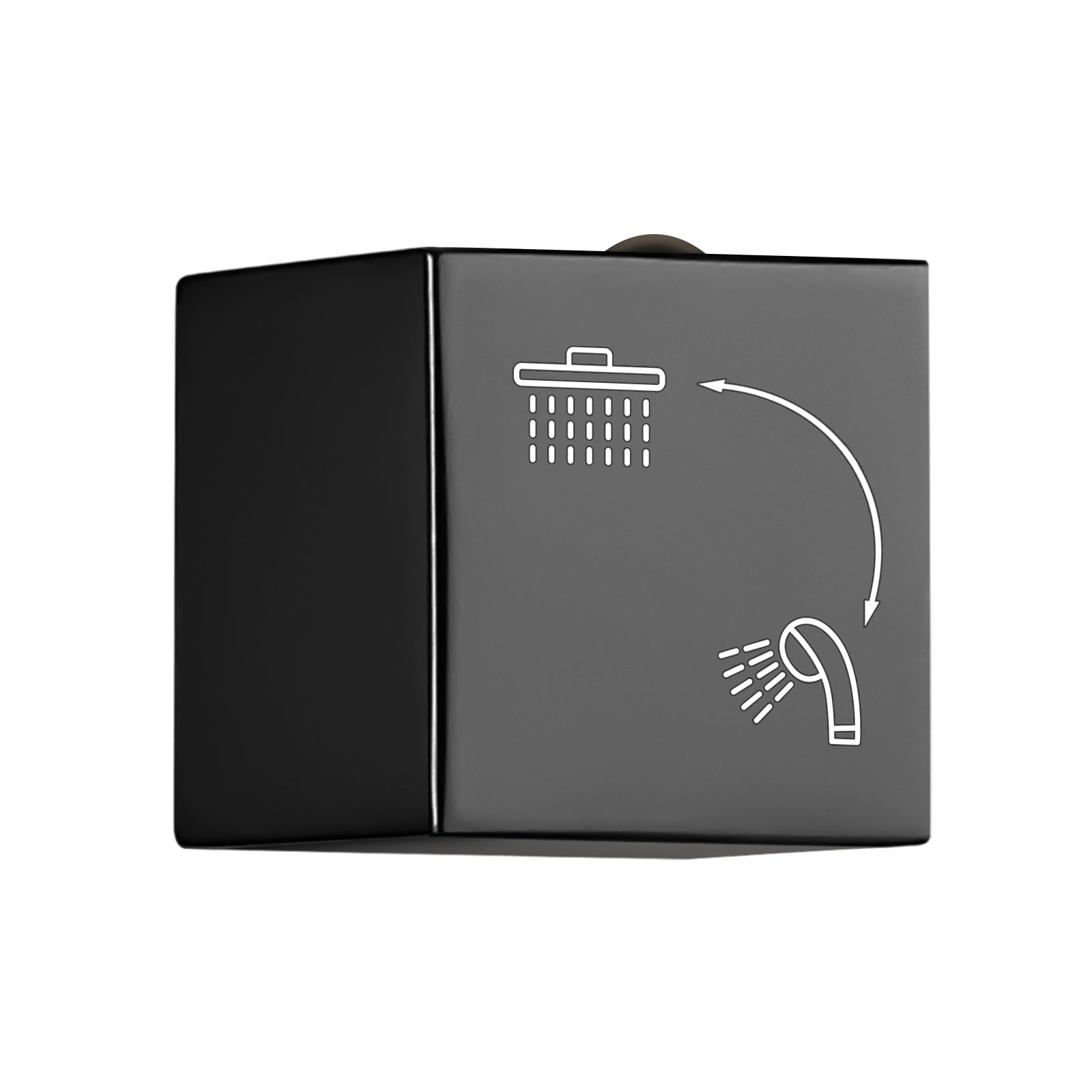Heyalan Shower Diverter Knob 2 functions Shower Water Flow Converter Square