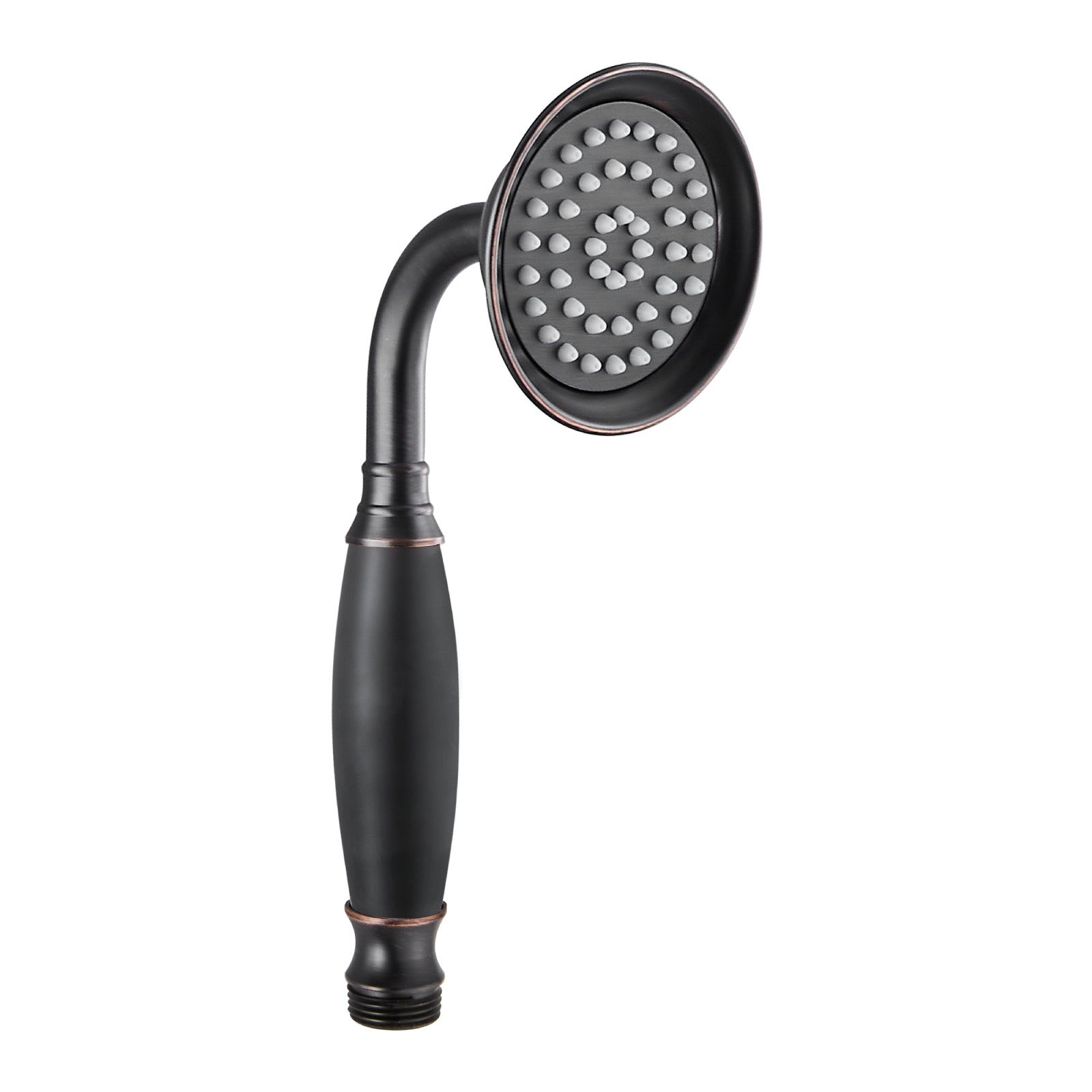 Heyalan Handheld Shower Head Spray Wand Hand Held High Pressure Telephone Shape Vintage Brass Shower Head Powerful Water Sprayer Bathroom High Flow Shower 1 Function