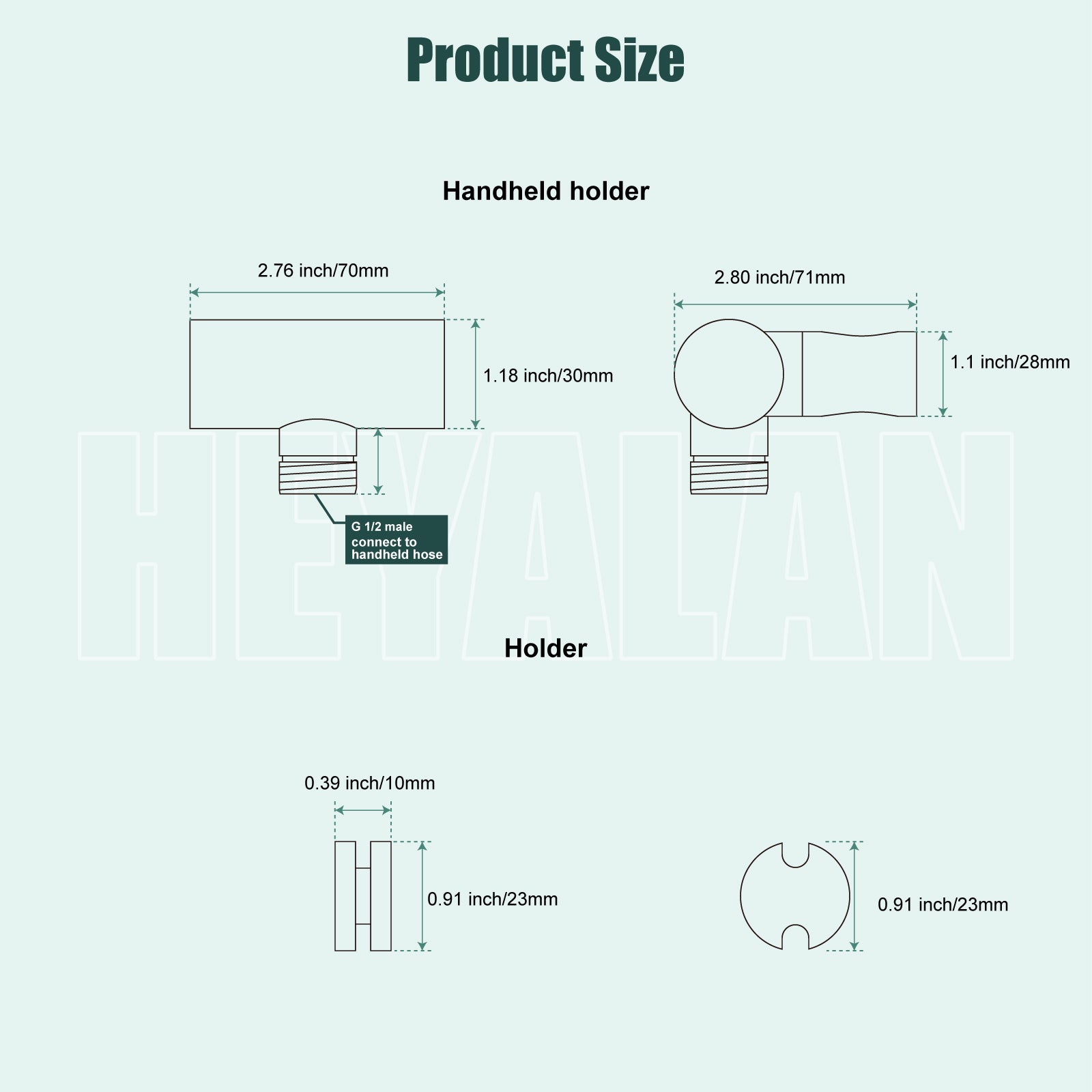 Shower Wand Holder Handheld Shower Holder Shower Sprayer Bracket Shower Handheld Bracket Shower Hand Holder Wall Mount Modern Heyalan Shower Bracket for Handheld Shower