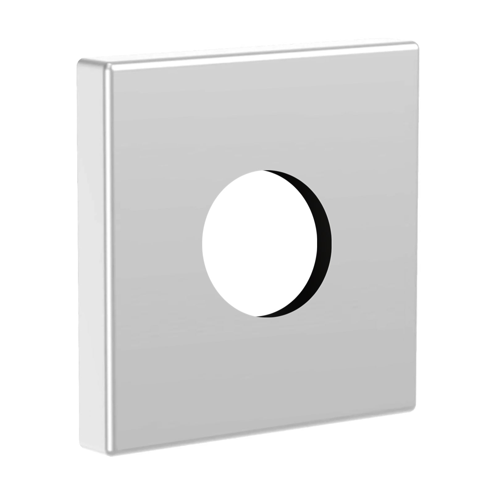 Heyalan Shower Arm Flange Plate, 1pc Modern Shower Escutcheon Cover Plate 2.5'', Universal Shower Head Arm Replacement Cover Plate, Square Escutcheon Wall Cover
