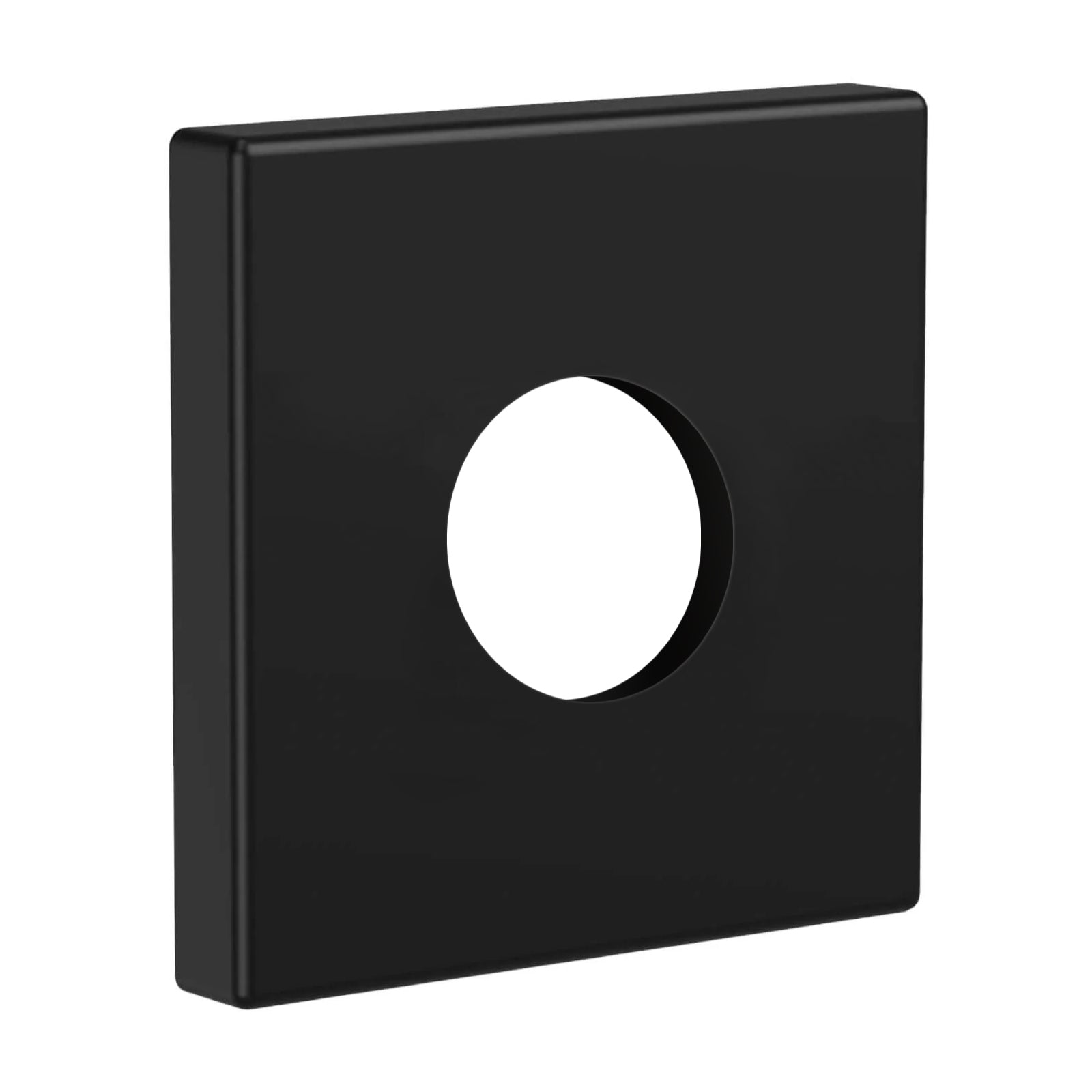 Heyalan Shower Arm Flange Plate, 1pc Modern Shower Escutcheon Cover Plate 2.5'', Universal Shower Head Arm Replacement Cover Plate, Square Escutcheon Wall Cover