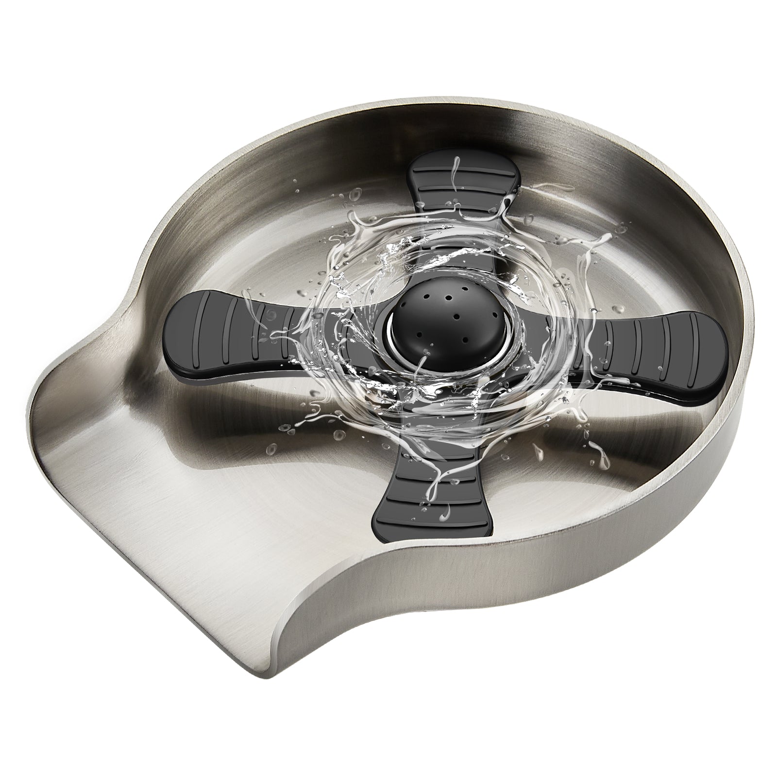 Heyalan Glass Rinser Cup Washer For Sink, Kitchen Bar Glass Washer Bottle Washer SUS304 Stainless Steel, Automatic Kitchen Sink Accessories for Wash Glass Cup Wine Cup