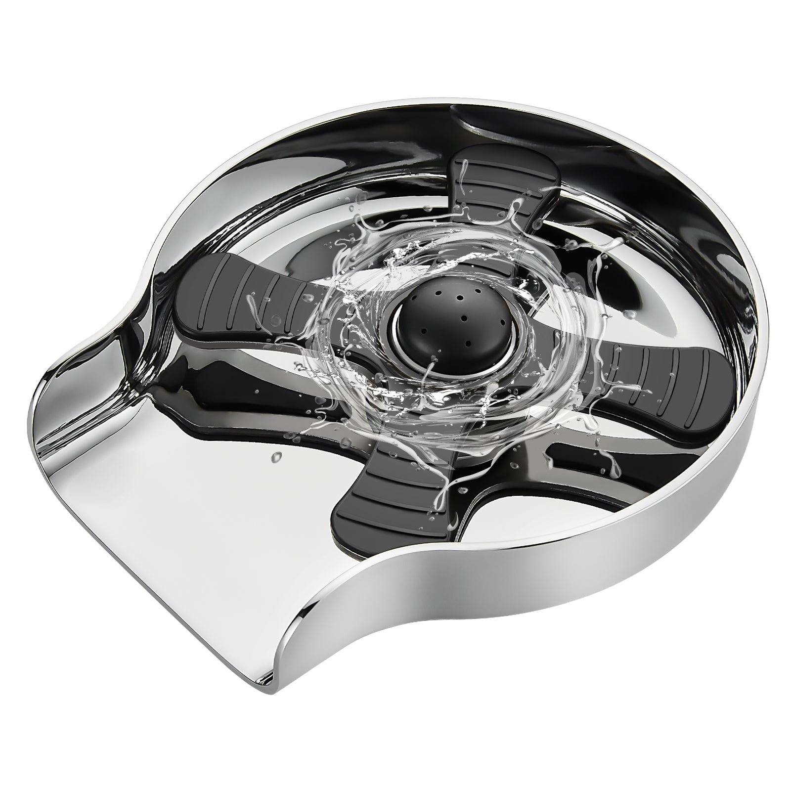 Heyalan Glass Rinser Cup Washer For Sink, Kitchen Bar Glass Washer Bottle Washer SUS304 Stainless Steel, Automatic Kitchen Sink Accessories for Wash Glass Cup Wine Cup