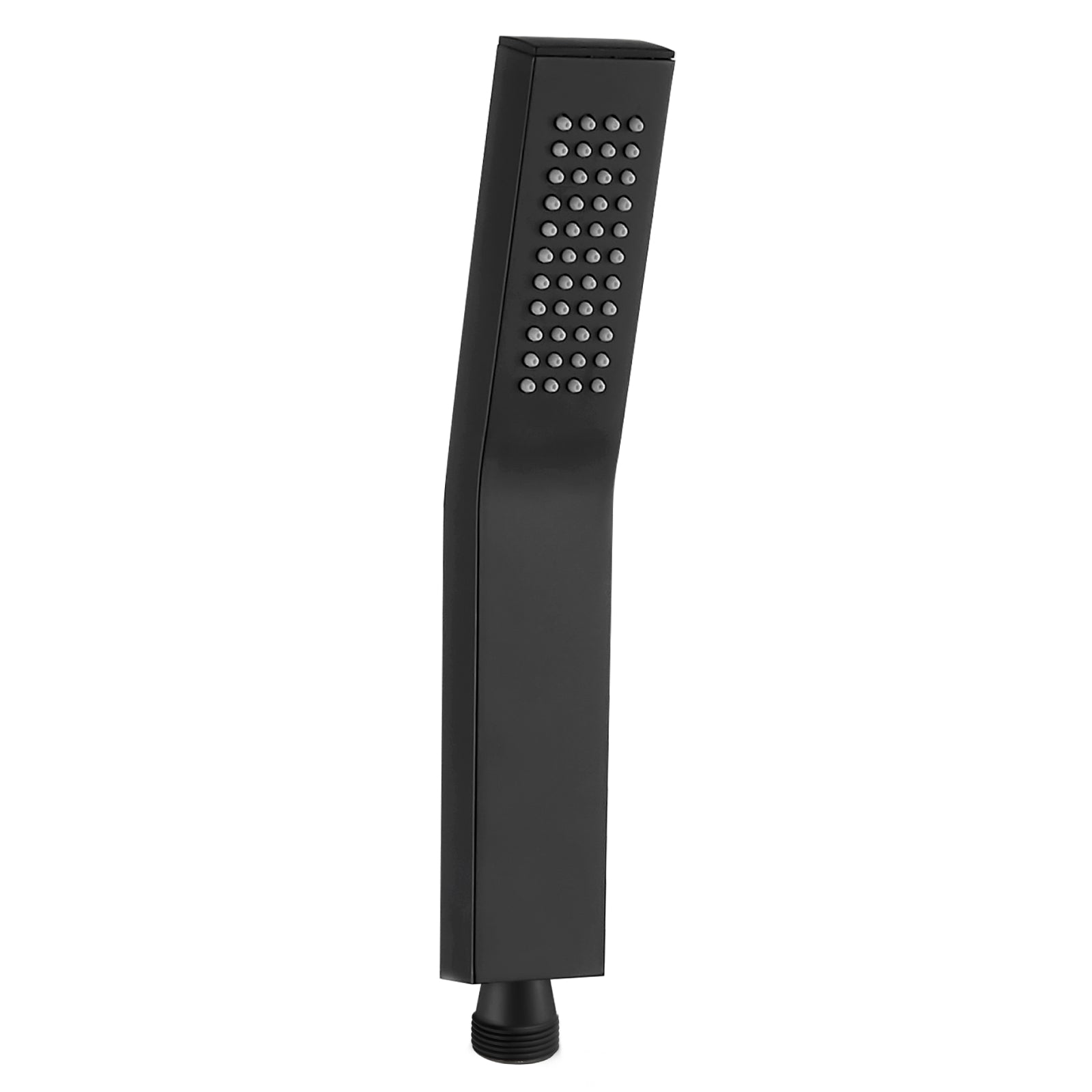 Heyalan SUS304 Stainless Steel Handheld Shower Wand Curved Single Function Handheld Shower High Pressure Luxury Hand Shower Set High Flow Rectangle Hand Shower Spray