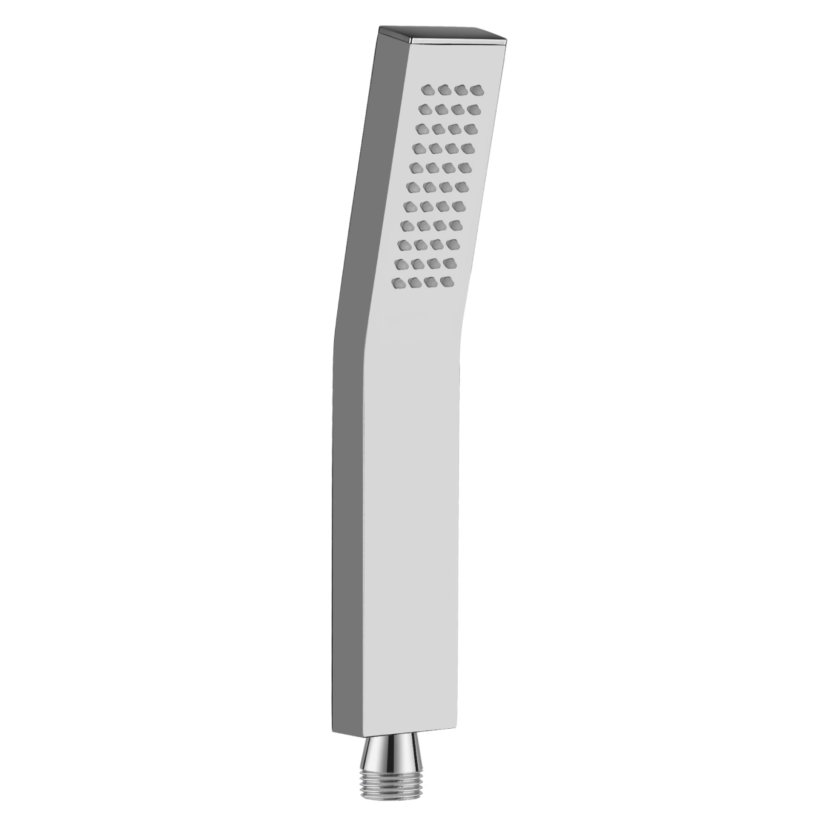 Heyalan SUS304 Stainless Steel Handheld Shower Wand Curved Single Function Handheld Shower High Pressure Luxury Hand Shower Set High Flow Rectangle Hand Shower Spray