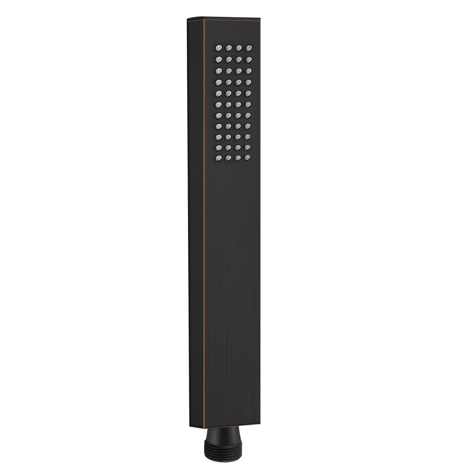 Heyalan Hand Shower Spray SUS304 Stainless Steel Handheld Shower Wand Single Function Pressure Luxury Handheld Shower Straight High Hand Shower Set High Flow Rectangle