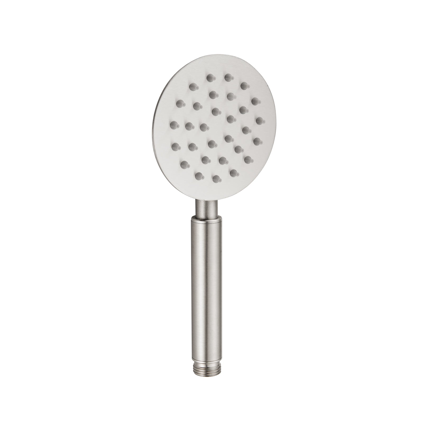 Heyalan Hand Held Shower Wand Head Sprayer High Pressure Handheld Round SUS 304 Stainless Steel Showerhead Powerful Rainfall Water Spray Bathroom High Flow Luxury Shower Faucet Single Mode