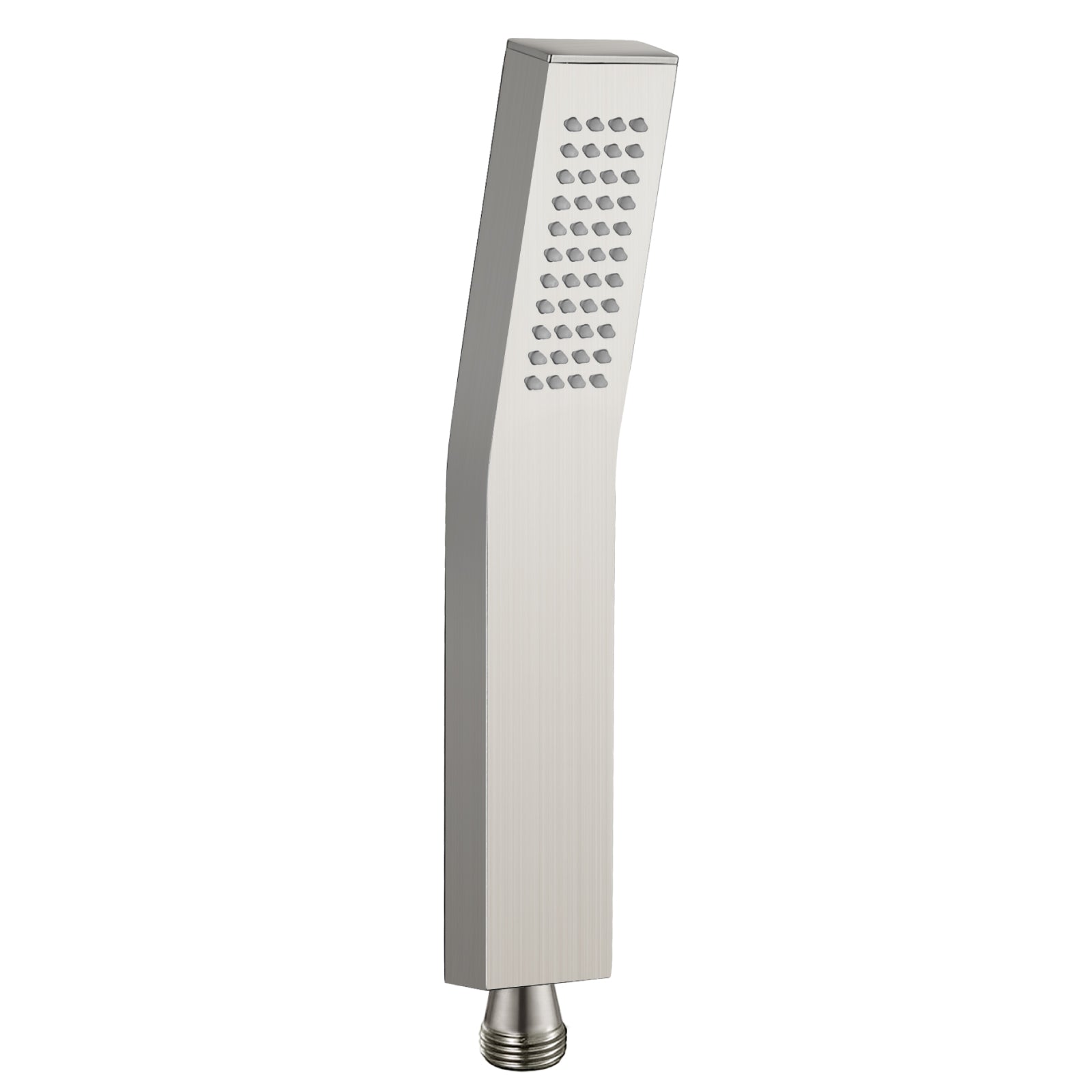 Heyalan SUS304 Stainless Steel Handheld Shower Wand Curved Single Function Handheld Shower High Pressure Luxury Hand Shower Set High Flow Rectangle Hand Shower Spray