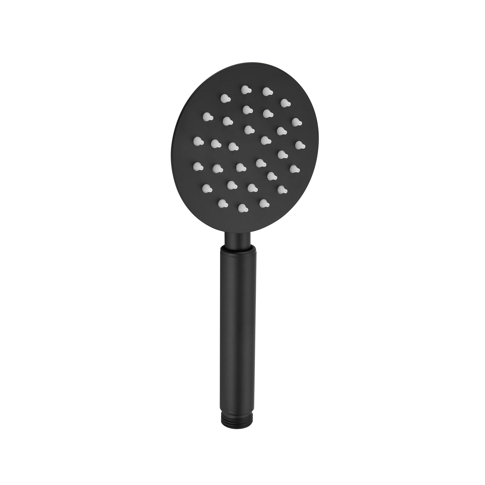 Heyalan Hand Held Shower Wand Head Sprayer High Pressure Handheld Round SUS 304 Stainless Steel Showerhead Powerful Rainfall Water Spray Bathroom High Flow Luxury Shower Faucet Single Mode