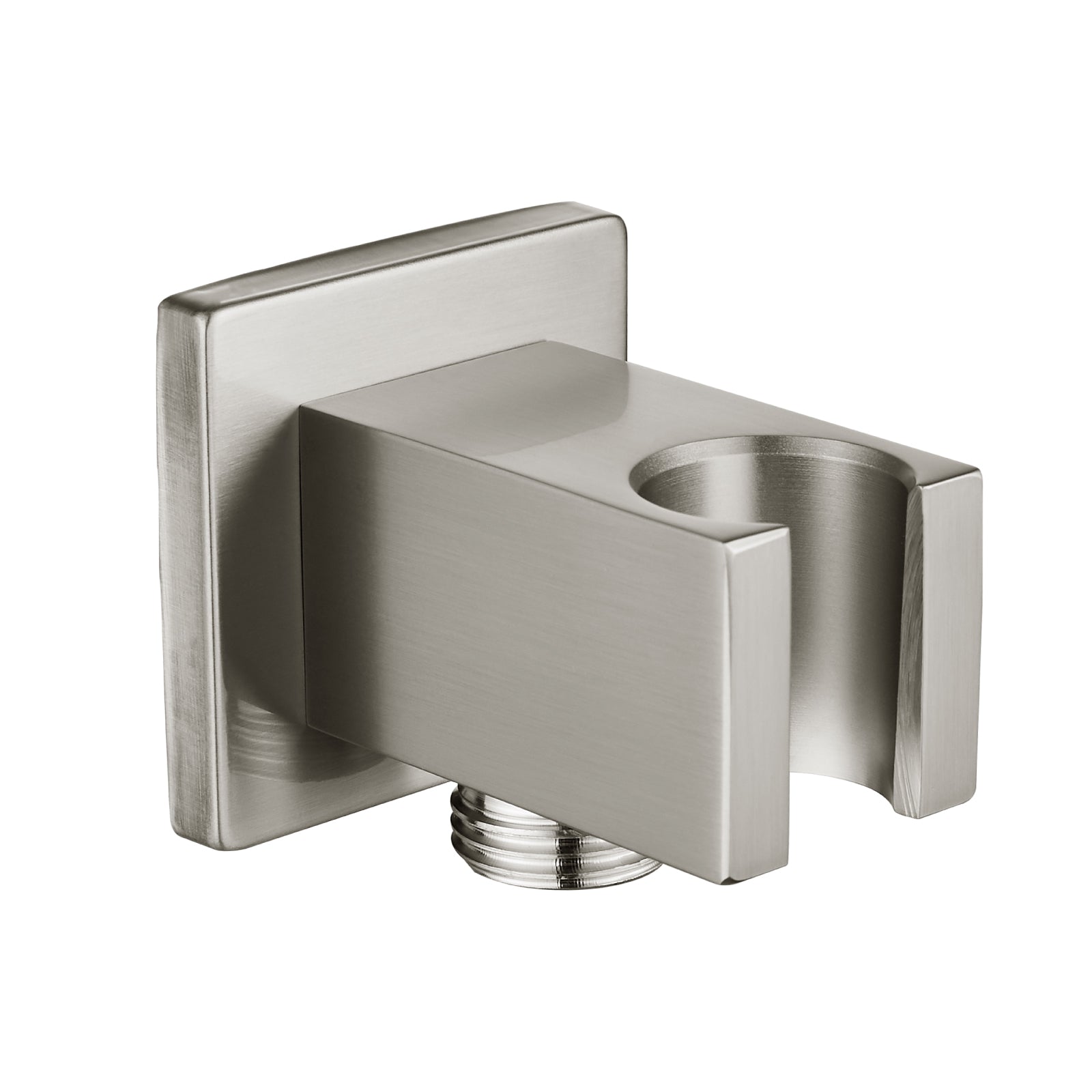 Heyalan Shower Wand Bracket Supply Hose Connector Shower Hand Holder Wall Mount Handheld Arm Shower Hose Holder with a Square Cover Brass Heyalan Modern