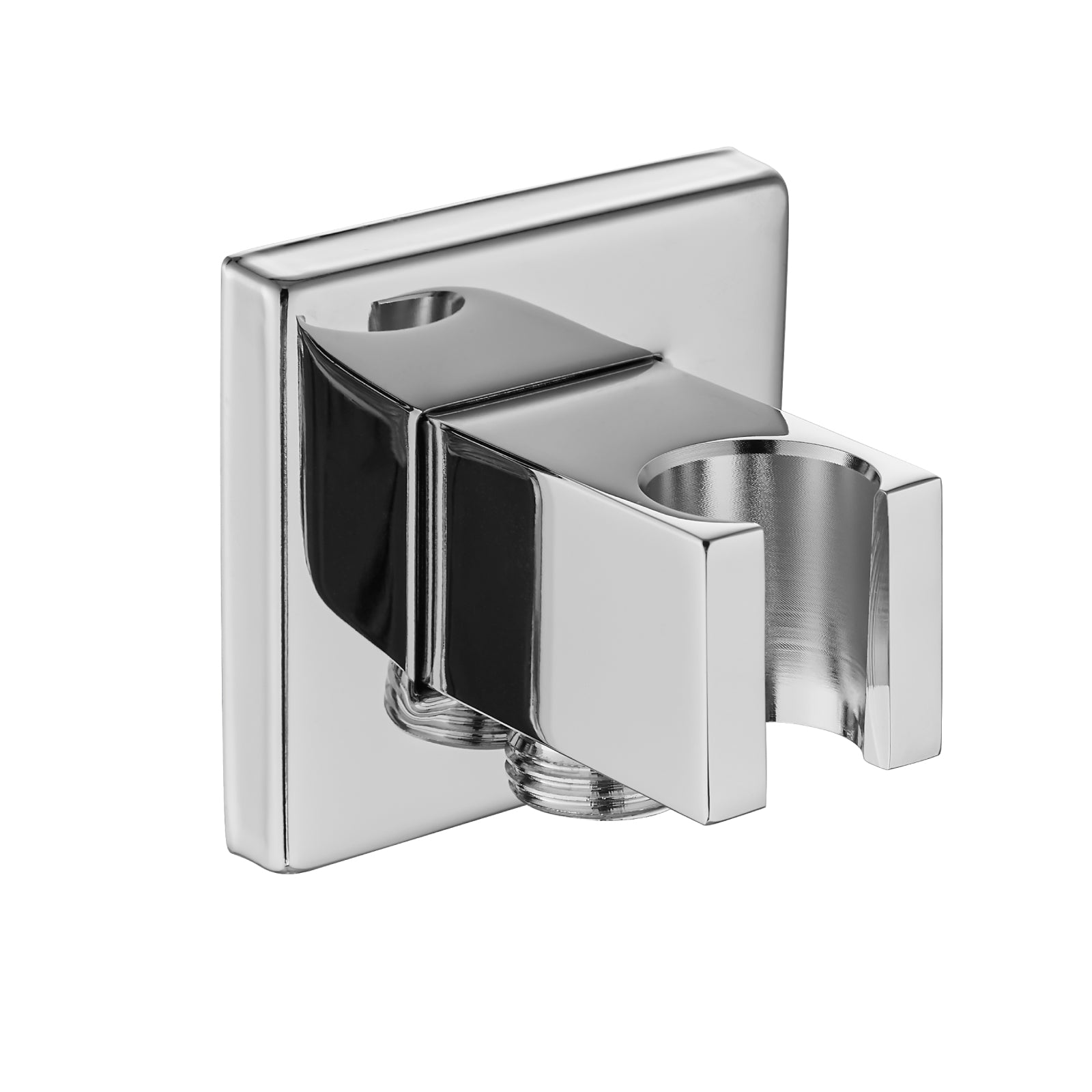 Heyalan Shower Wand Bracket Supply Hose Connector Shower Hand Holder Wall Mount Handheld Arm Shower Hose Holder with a Square Cover Brass Heyalan Modern