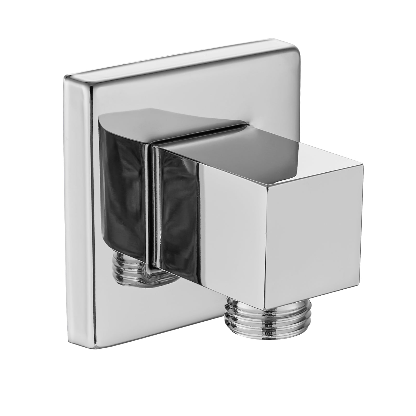 Shower 90° Wall Supply Elbow Square Shower Hose Connector for Shower Handheld without Shower hand and Hose Wall Mount Supply Shower Cradle Fixed Brass Heyalan Shower Elbow