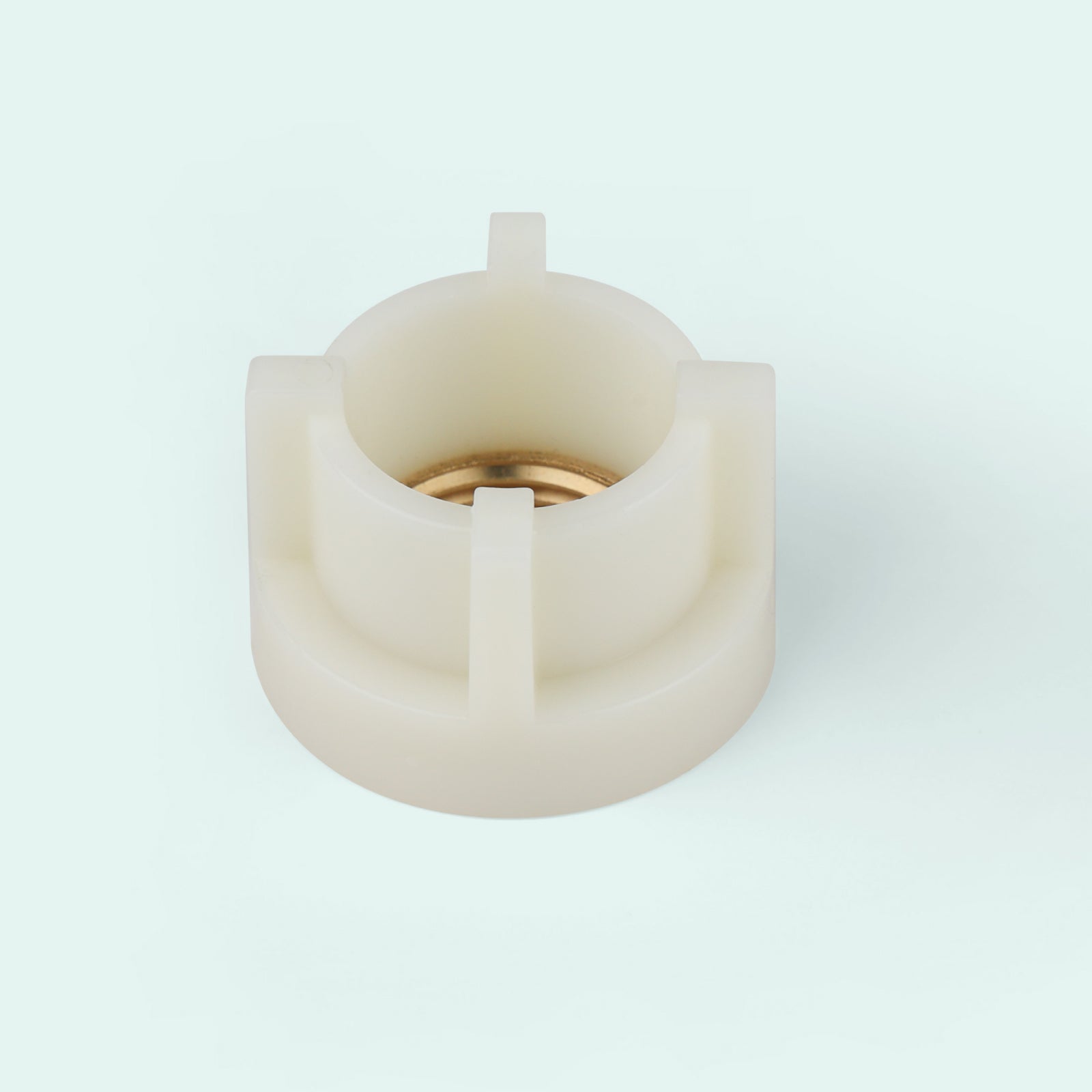 Heyalan White Faucet Lock Nut 1 PC 1/2" NPT Female Thread Coupling Nut Durable with Brass Threaded Core