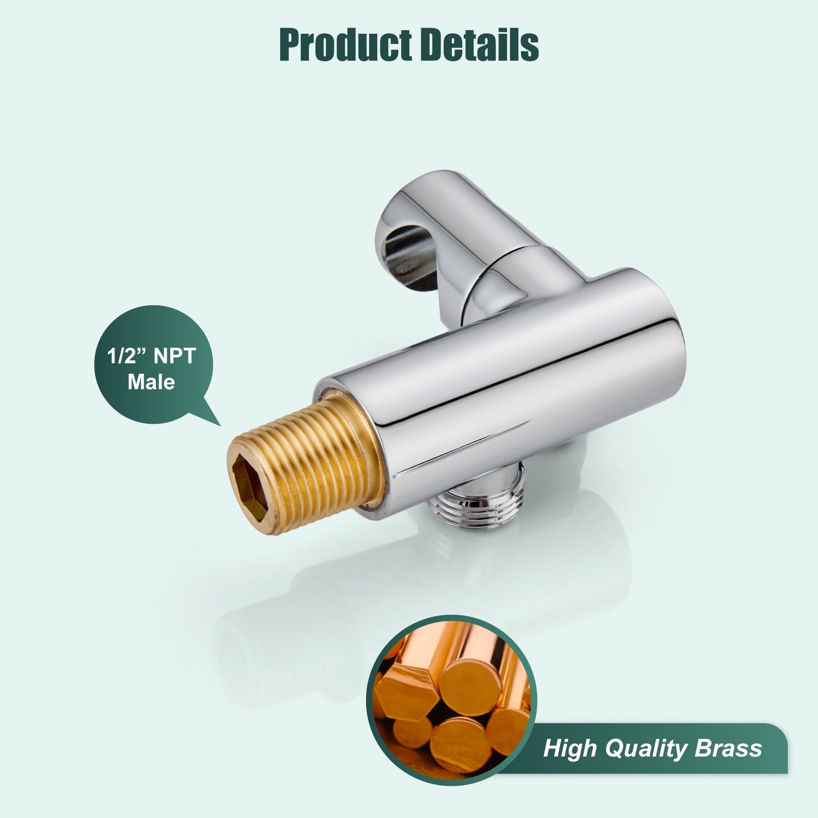 Heyalan Handheld Shower Head Spray with Holder Wand Ceramic Handle Hand Held Telephone Shape Antique Brass Shower Head Sprayer with Bracket Bathroom Shower 1 Mode with Water Hose
