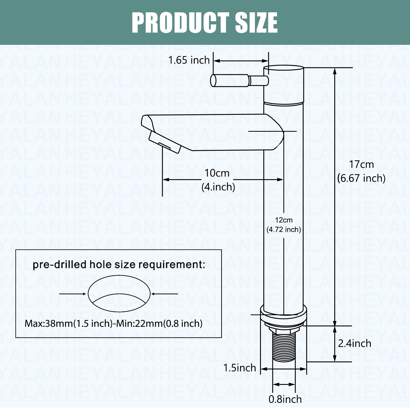 Cold Water Only Bathroom Sink Faucet Stainless Steel SUS304 Brushed Nickel Single Handle One Hole Deck Mount Lavatory Faucet (Drain Not Included)