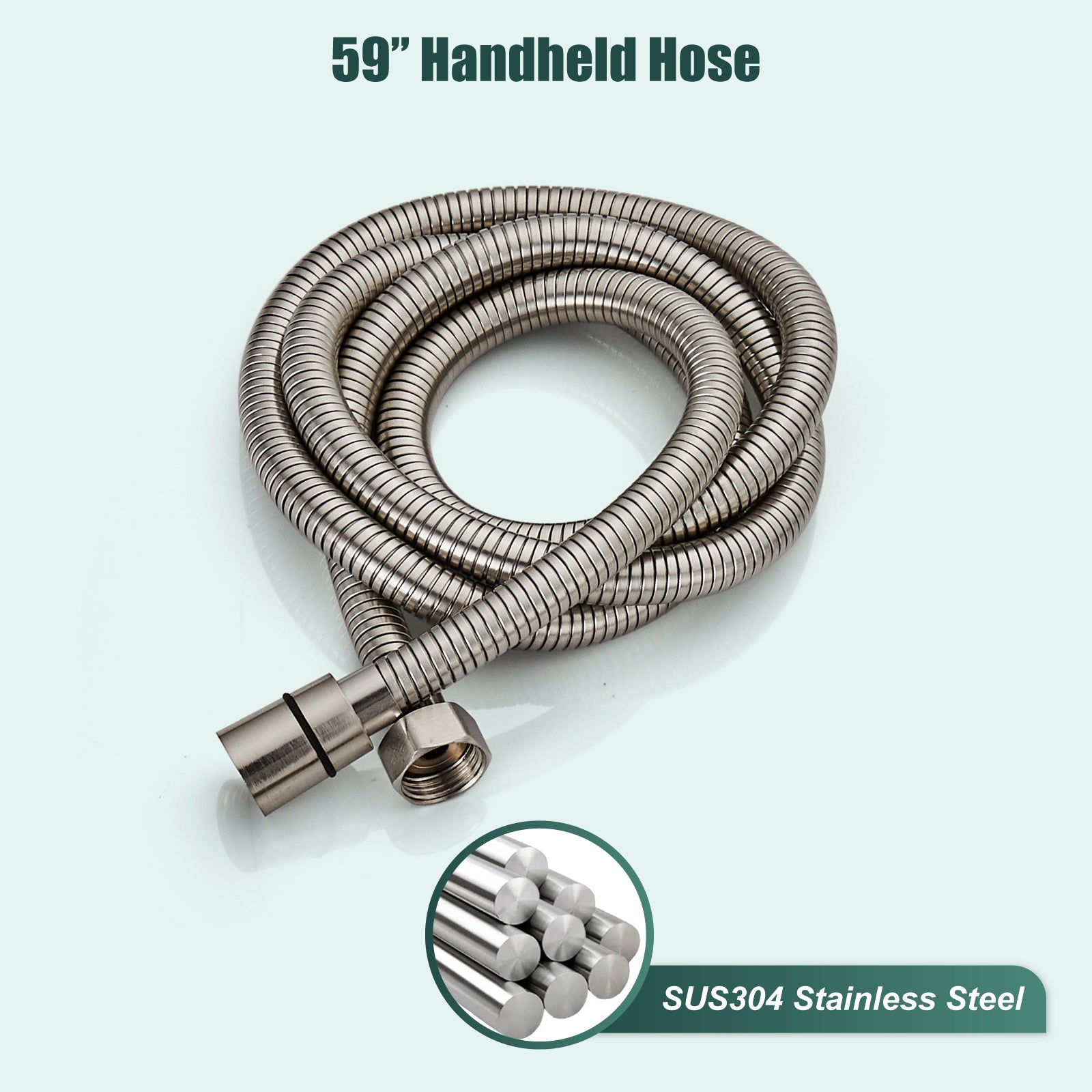 Heyalan Handheld Shower Head Spray with Bracket Wand Hand Held Telephone Shape Vintage Brass Shower Head Water Sprayer with Holder Bathroom Shower Single Setting Shower Hose Include