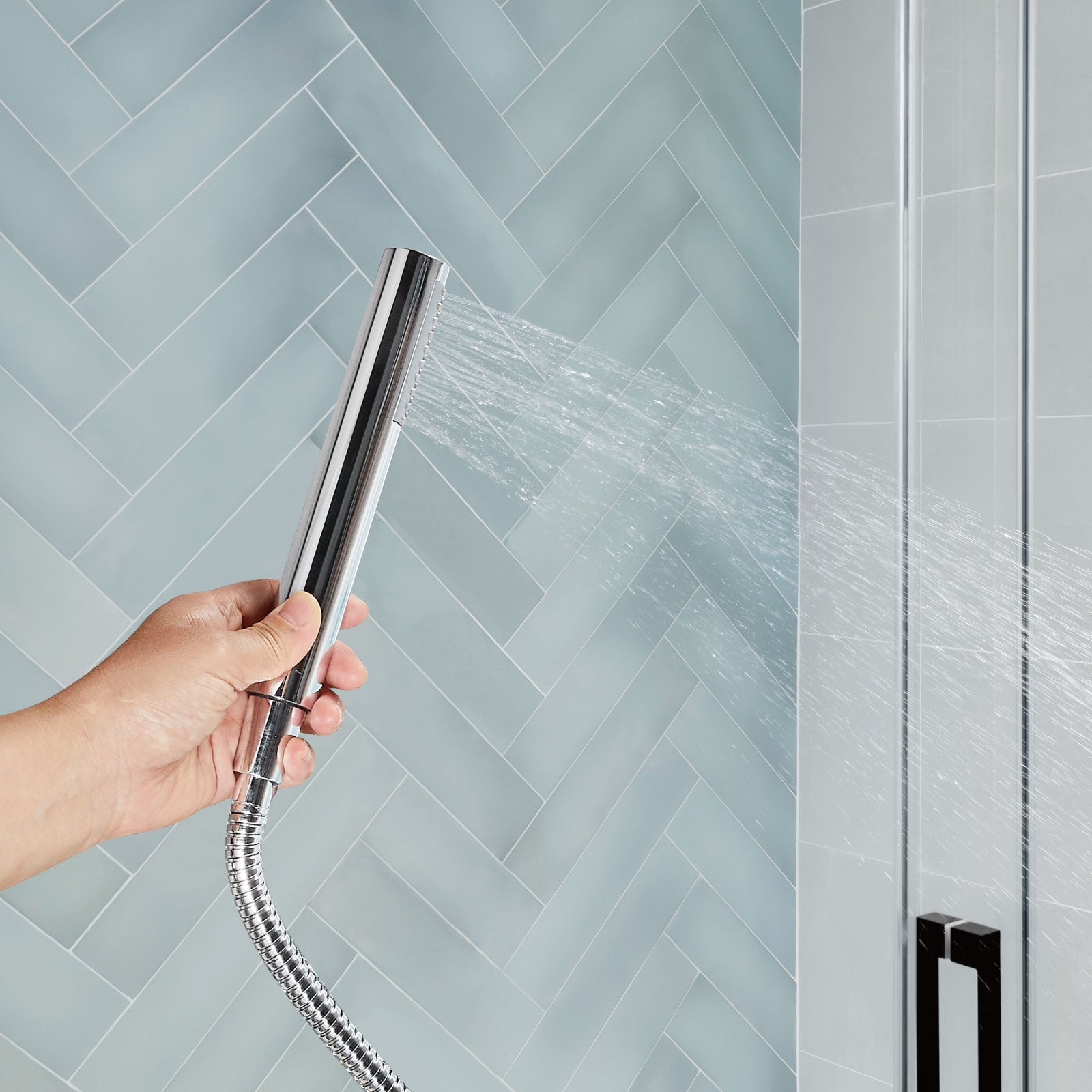 Heyalan SUS304 Stainless steel Handheld Shower Spray Single Function Handheld Shower High Pressure Luxury Hand Shower Set High Flow Hand Shower Wand