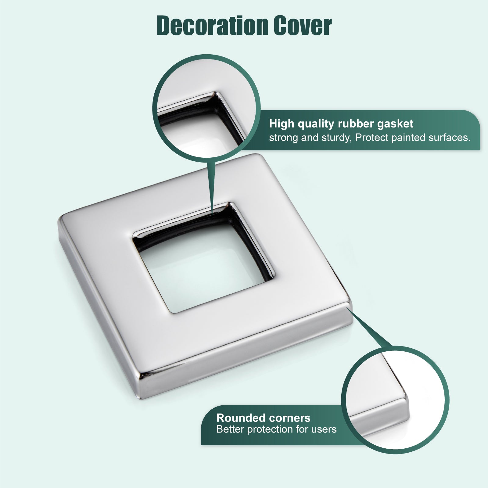 Heyalan Shower Wand Bracket Supply Hose Connector Shower Hand Holder Wall Mount Handheld Arm Shower Hose Holder with a Square Cover Brass Heyalan Modern